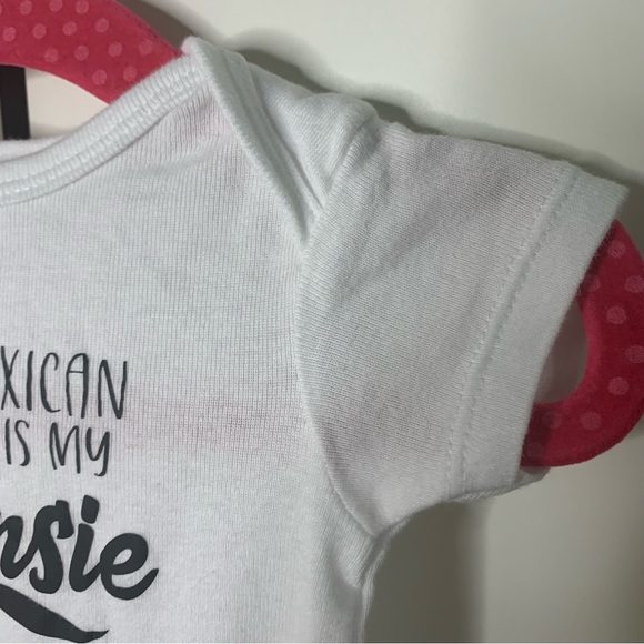 Infants’ Gerbie Onesie with I am Mexican and this is my Juansie - Picture 6 of 9
